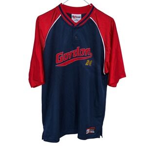 Y2K‎ 2000s Jeff Gordon Mesh Jersey Shirt Medium Navy Blue NASCAR Racing #24